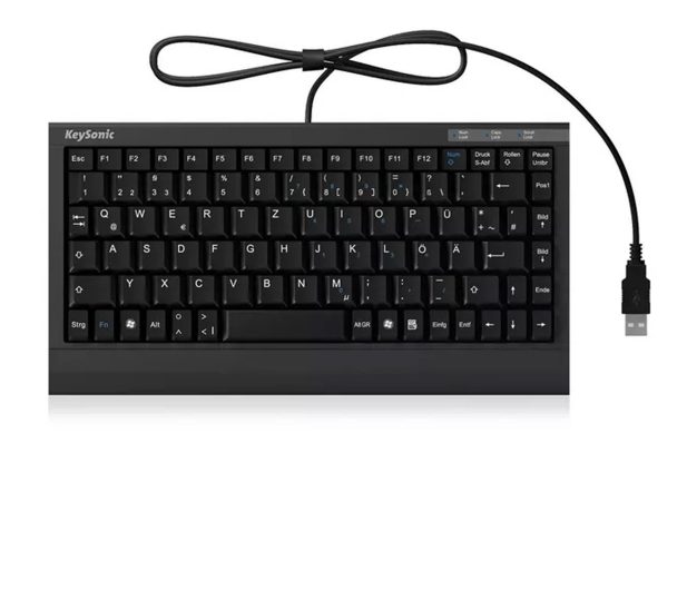 KEYSONIC ACK-595C+ mini USB/PS-2 combo - 1481193 - zdjęcie